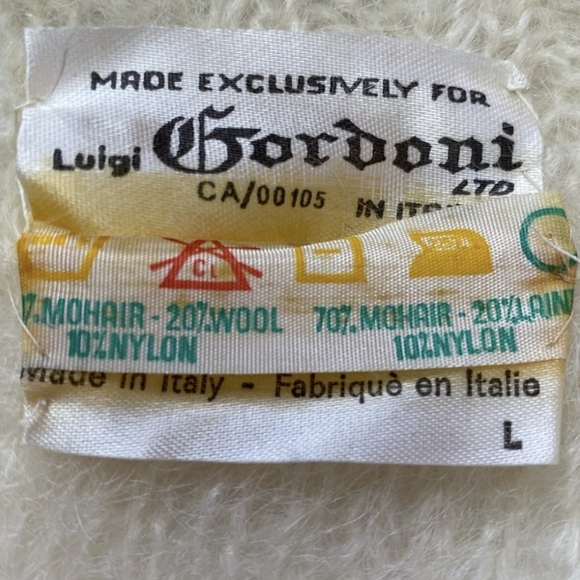 60s Pastel Mohair Cardigan Sweater Vest - Picture 11 of 13